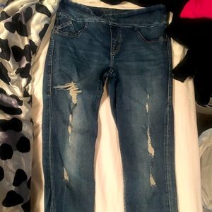Distressed jeans size 12